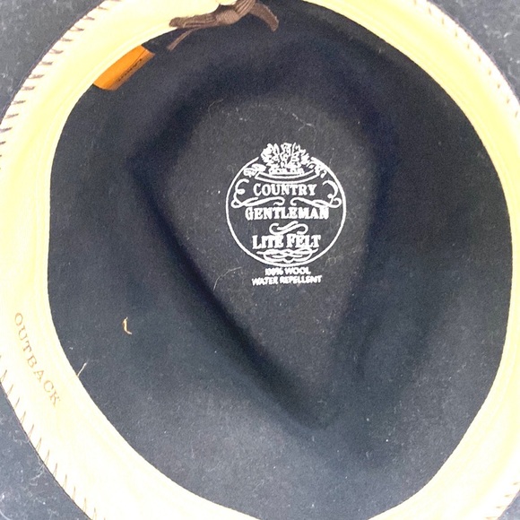 Country Gentleman Unisex Lite Felt Outback Fedora Style Hat - Picture 6 of 8